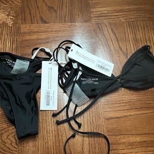 White fox black bikini